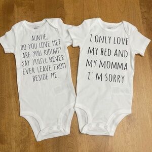 Bundle of 2 Drake Lyric Baby Long Sleeve Onesies